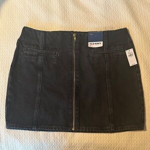 Old Navy Black Mini Skirt with Zipper